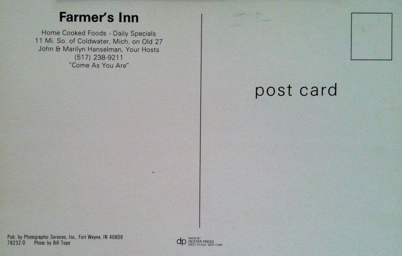 Farmers Inn - Old Postcard